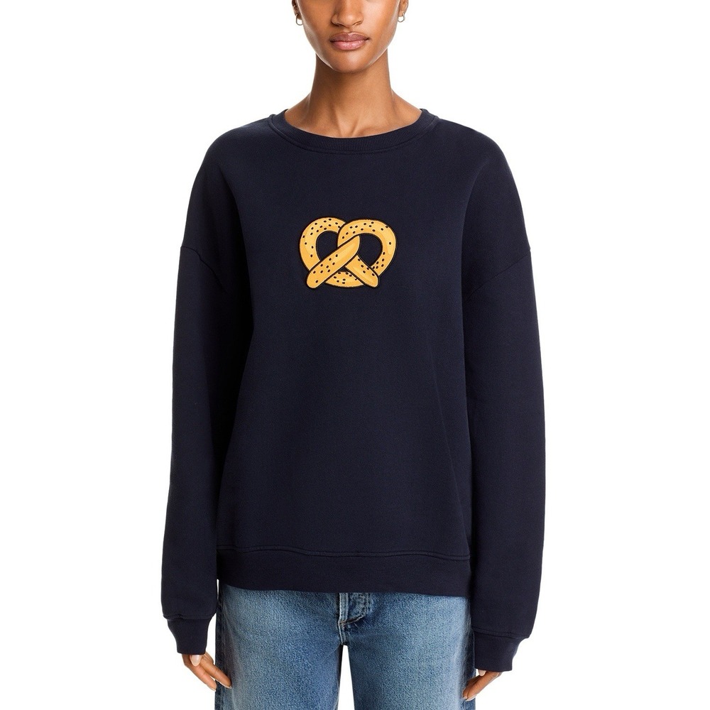 Kule Oversized Pretzel Sweatshirt Black Size Small